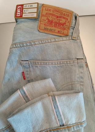 Джинсы премиальная линейка levis vintage clothing lvc 505 big e talon 42 zipper selvedge