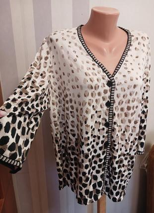 Легкая женская блуза базовая италия большой размер