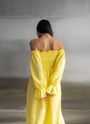 Платье желтое7 фото