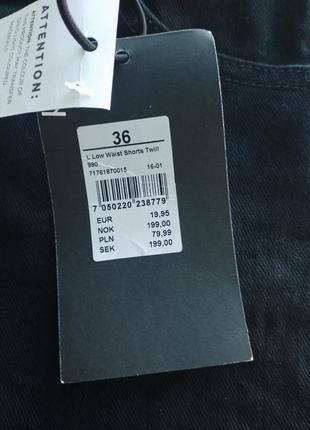 Новые,джинсовые шорты,черные3 фото