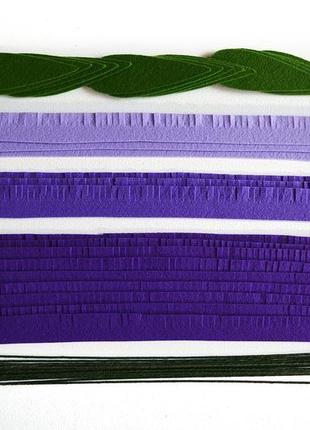 Лаванда, 15 веточек в букете, разные цвета и оттенки, сделано из фетра