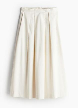 Стильная коттоновая юбка миди h&amp;m🔥🔥🔥7 фото