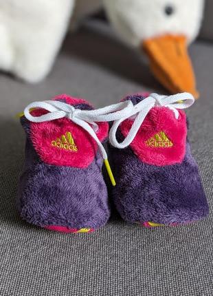 Adidas оригинальная детская обувь макасины тапочки4 фото