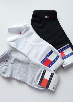 6 пар шкарпетки чоловічі "tommy hilfiger" демісезонні.літні 41-45р. короткі