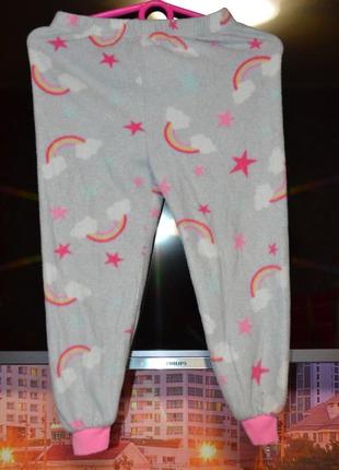 Эльза флисовая пижама костюм для дома 3-4года4 фото