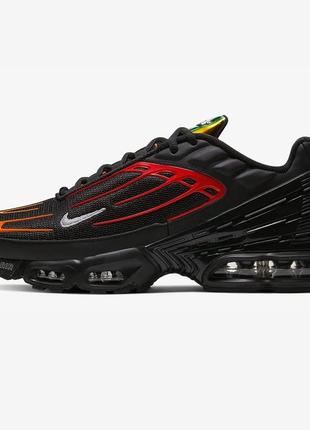 Nike air max plus 3 black orange red2 фото