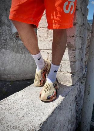 Мужские yeezy foam runner beige orange (no logo)4 фото