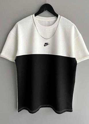 Футболка на лето nike &lt;unk&gt; унисекс &lt;unk&gt; оверсайз &lt;unk&gt; мужские и женские футболки4 фото