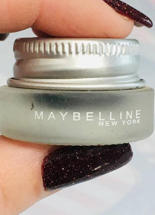 Подводка чёрная жидкая maybelline new york lasting drama 24h gel eyeliner4 фото