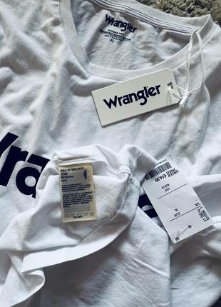 Новая футболка wrangler оригинал хлопок белая большой размер xl, l на размер 50-52, 54 ,  пог- 60 см5 фото