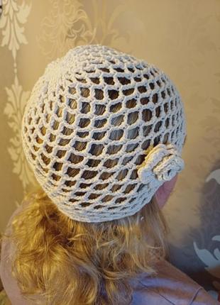 Шапка панама крючком handmade