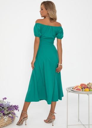 Розкішна літня сукня з розрізом літнє плаття з розрізом малинова сукня класика малинове плаття класика сукня міді6 фото