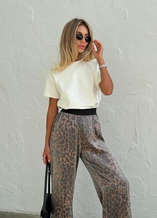Трендові брюки леопард