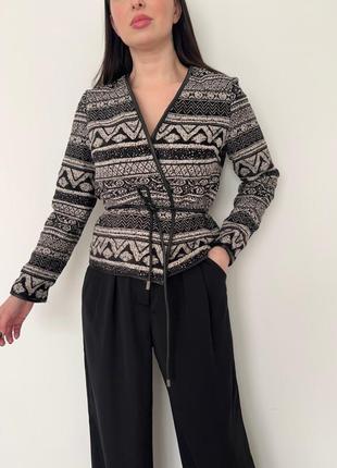 Стильний жакет кардиган із поясом h&m етикетка