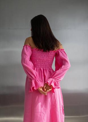 Сукня рожева7 фото