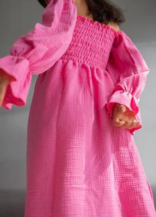 Сукня рожева8 фото