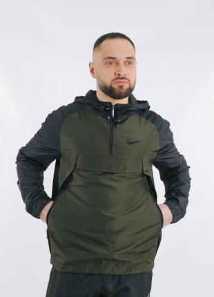 Чоловічій весняний анорак nike з плащівки2 фото