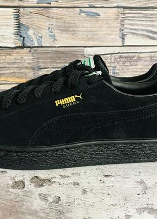 Кроссовки puma suede classic xxi black оригинал6 фото