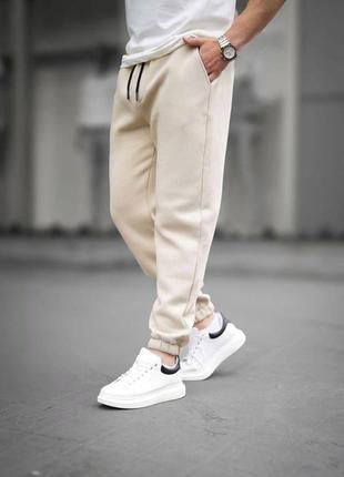 Мужские весенние спортивные штаны трехнитка без утепления1 фото