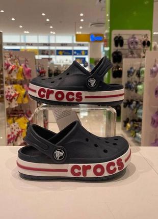 Крокс баябенд клог сині дитячі crocs bayaband clog kids navy