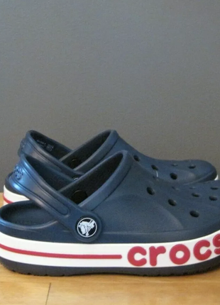 Крокс баябенд клог сині дитячі crocs bayaband clog kids navy4 фото