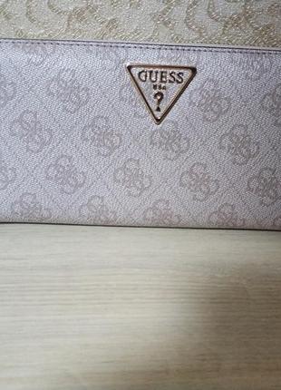 Guess гес гесс вместительный макси кошелек кошельок портмоне клеч сумка laurel логотип guess, оригинал