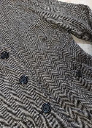 Красивый брендовый серый пиджак шерсть mar collection4 фото