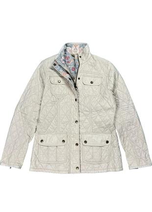 Barbour x morrison "alice" quilted jacket світло-бежева легка стьогана куртка барбур