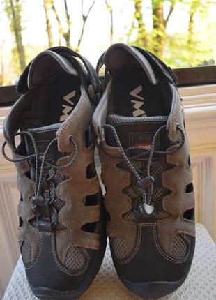 Замшеві трекінгові робочі сандалі сандалії туфлі мокасини кросівки vm tripolis р. 47 31 см6 фото