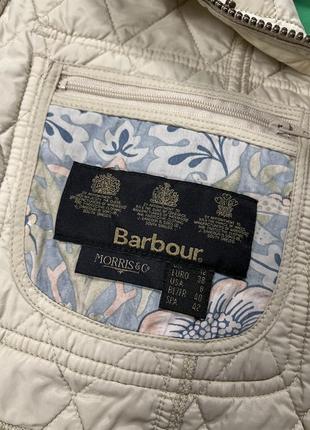 Barbour x morrison "alice" quilted jacket светло-бежевая легкая стеганая куртка барбур9 фото