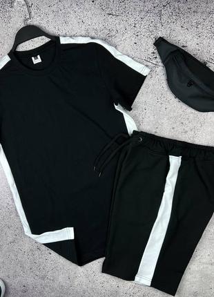 Чоловічі спортивні комплекти футболка + шорти