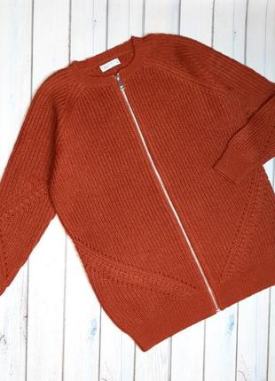 💥1+1=3 базовый запоминающийся свитер кофта на молнии papaya, размер 48 - 50