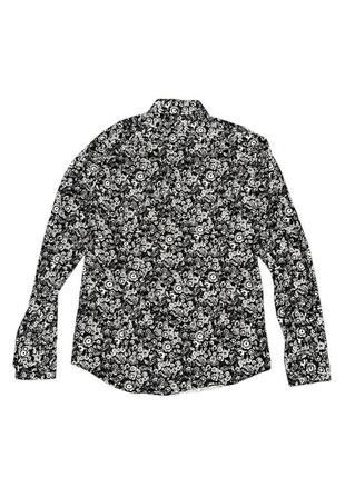 Eton floral printed shirt классическая хлопковая рубашка в цветочный принт этон2 фото