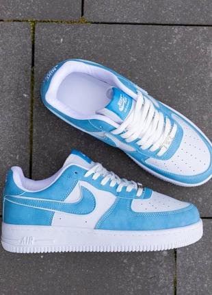 Мужские кроссовки nike air force white blue