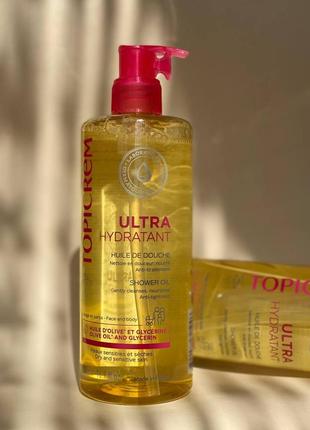 Ультра-увлажняющая маселка для душа topicrem ultra-moisturizing oil1 фото
