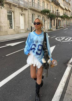 Юбка мини с рюшками плиссе юбка короткая белая черная трендовая стильная