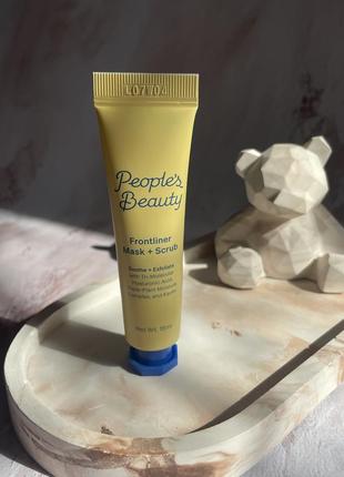 Маска - скраб для обличчя people’s beauty frontliner mask + scrub