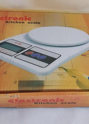 Ваги кухонні elictronic kitchen scale sf-400 10 кг.2 фото
