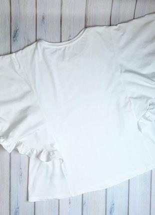 💥1+1=3 шикарная белая женская блуза блузка primark, размер 48 - 504 фото