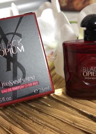 Фирменный пробник мини миниатюра yves saint laurent black opium eau de parfum over red2 фото