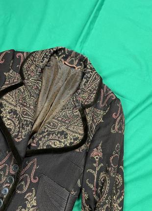 Etro milano paisley coat хлопковый плащ с вышивкой этро милано4 фото