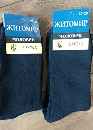 Чоловічі махрові шкарпетки 40-45р теплі зимові високі2 фото