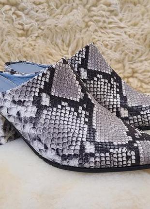 Новые женские туфли босоножки из кожи питона от бренда kennel&schmenger1 фото