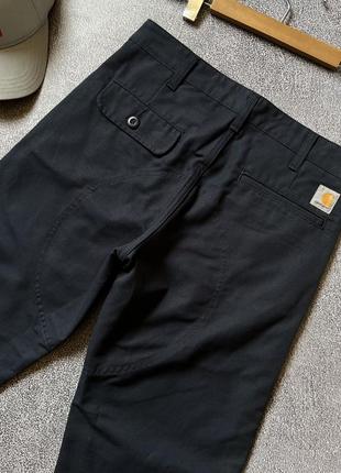 Мужские тёмные синие чинос брюки carhartt оригинал размер 28/32 xs-s5 фото