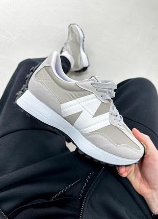 Чоловічі кросівки new balance 327 beige&white