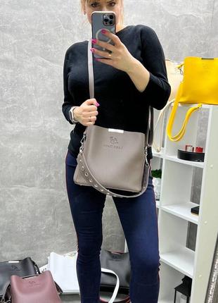 Женская стильная и качественная сумка из эко кожи мята5 фото