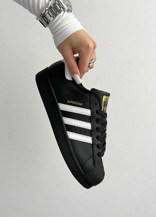 Adidas superstar black premium2 фото