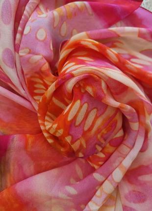 Satya paul великий шовковий платок шовк шов роуль хустка палантин шарф шелковый шелк8 фото