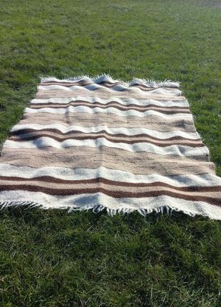 Плед коврик одеяло с овечей шерсти ручная работа. размер 200×2205 фото