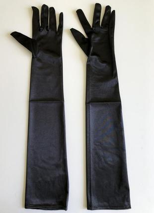 7-29 довгі жіночі рукавички женские длинные перчатки2 фото